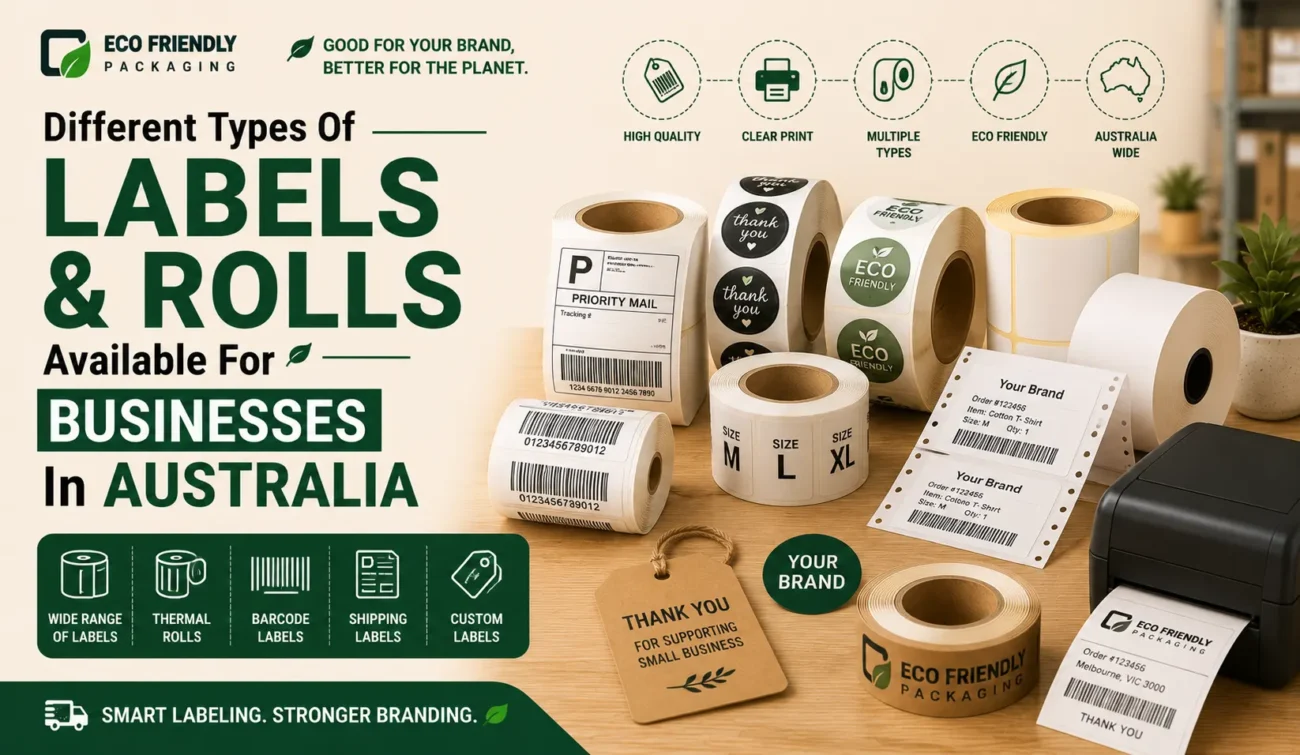 Different Types Of Labels & Rolls Available For Businesses In Australia (ecofriendlypackaging)